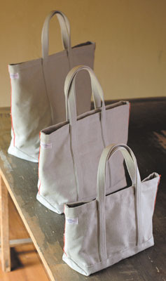 TRAUM.linokekena 1580◇リネン倉敷wash帆布tote - トートバッグ